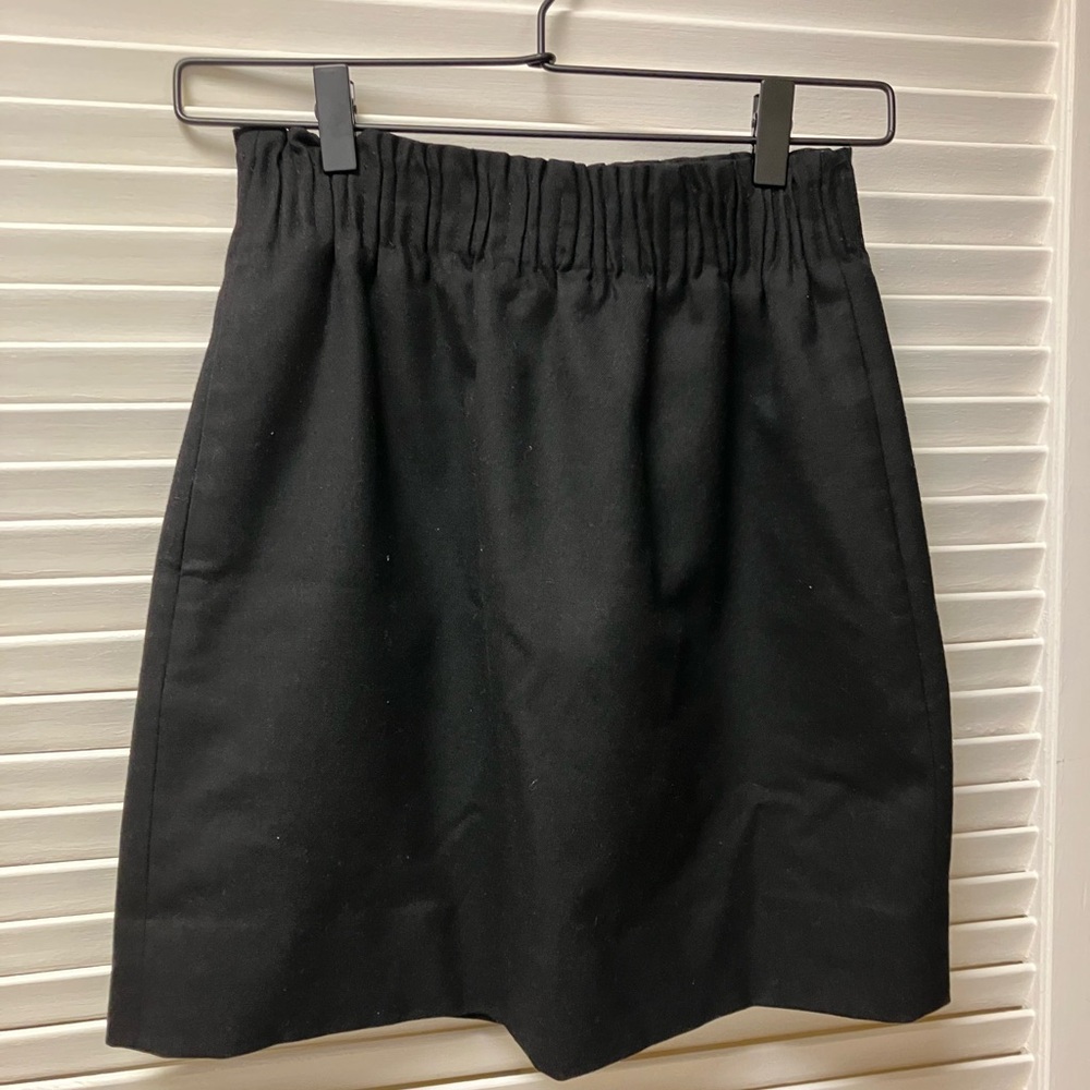 J. Crew Elegant Black A-Line Skirt